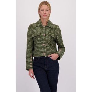 Regular fit jack met platte kraag