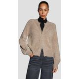 Taupe vest met glitter