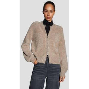 Taupe vest met glitter