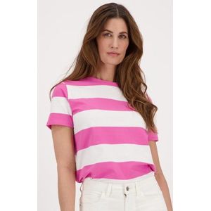 Roze gestreept T-shirt