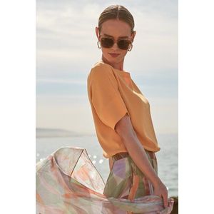 Fijn tricot truitje - oranje