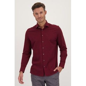 Bordeaux katoenen hemd - Regular fit