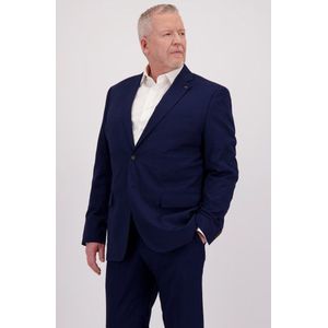 Blauwe fijn geruite kostuumvest - Comfort fit