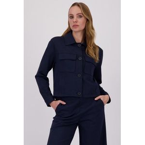 Donkerblauwe vest met borstzakken