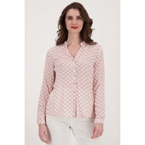 Roze blouse met stippen