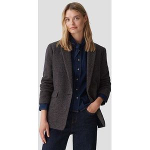 Opus - Blazer - Bruin-Blauw - Pied-de-Poule - Getailleerd
