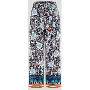 Wijde lange broek met print