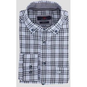 Lichtblauw geruit hemd - Comfort fit