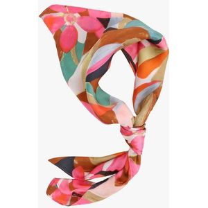 Kleurrijk sjaaltje met bloemenprint
