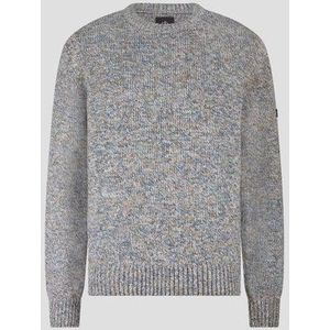 Grijsblauwe trui met ronde hals