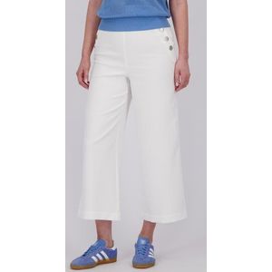 Witte culotte met zilveren knopen
