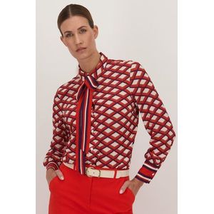 Blouse met geometrische print