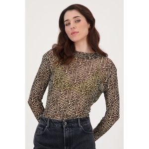 T-shirt met geometrische print