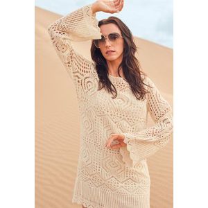 Ecru gehaakt kleedje - Louise x Tine