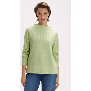 Groen truitje met gewafelde structuurstof