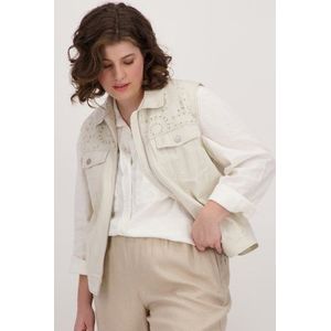 Beige vest zonder mouwen