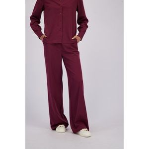 Liberty Island - Wijde Broek - Bordeaux - Elastische Tailleband