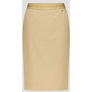 Beige rok met elastische taille