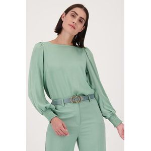 Fijne lichtgroene blouse