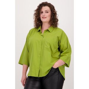 Groene blouse met halflange mouwen
