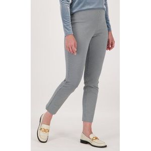 Aansluitende broek met fijn pied-de-poule motief