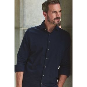 Donkerblauw katoenen hemd - Regular fit