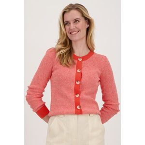 Oranje gemêleerde cardigan