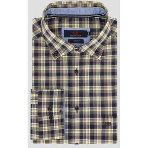 Bruin geruit hemd - comfort fit