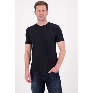 Zwart T-shirt met ronde hals