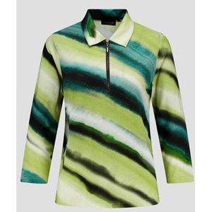 Polo met groene print