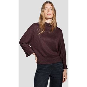 Bordeaux trui met 3/4 mouwen