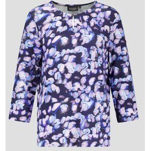 T-shirt met paars-blauwe print