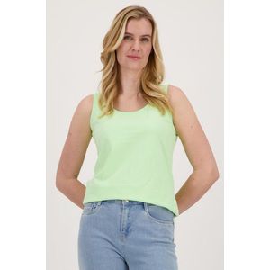 Lichtgroen topje met brede bandjes