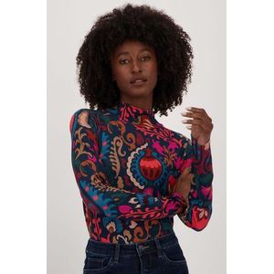 Geisha T-shirt Kleurrijke Top Met Co650 Dames