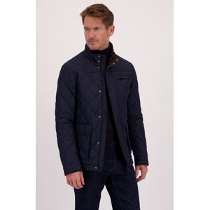 Donkerblauwe jas zonder kap