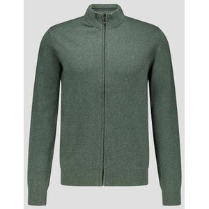 Groene cardigan met rits