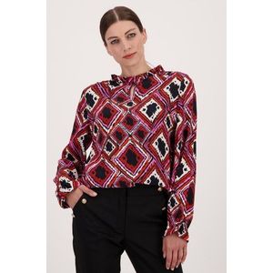 Blouse met geruite print