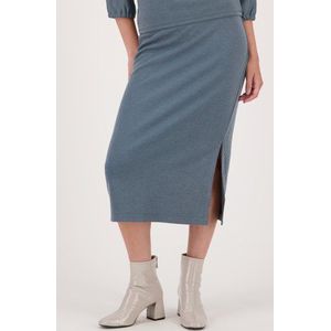 Groene halflange gestreepte rok