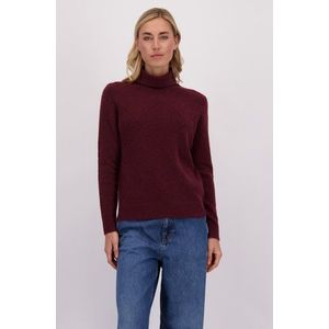 Bordeaux trui met rolkraag