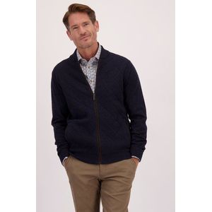 Donkerblauwe cardigan met rits