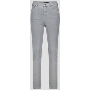 Grijze jeans met stretch en elastische taille