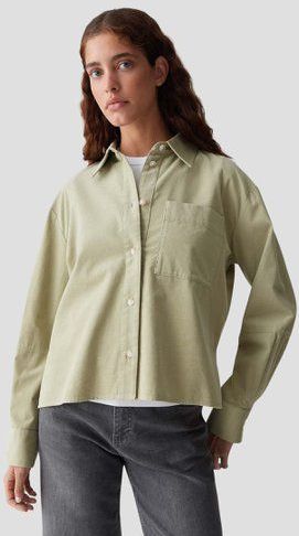 Groene corduroy blouse