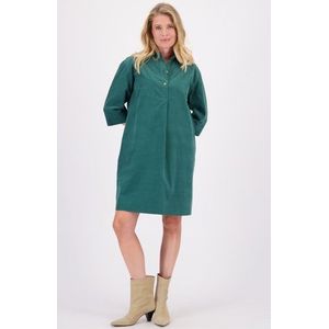 Donkergroen kleedje met 3/4 mouwen