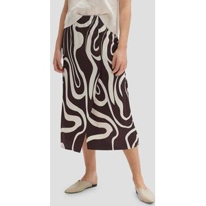 Opus - Midirok - Bordeaux-Bruin - Satijn - Wikkeldetail