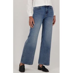 Wijde blauwe jeans