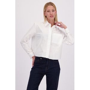 Witte blouse met zilveren details