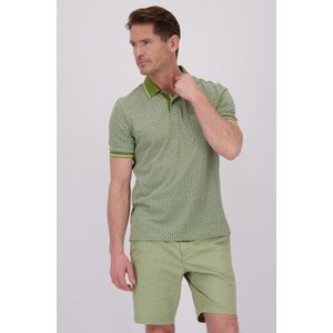 Groene polo met print