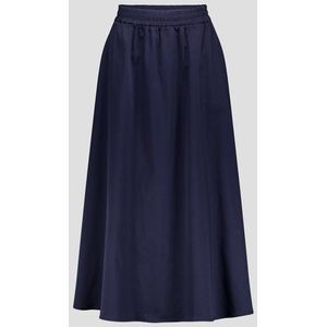 Liberty Island - Lange Rok - Donkerblauw - Ademend Katoen - Maxi-Rok
