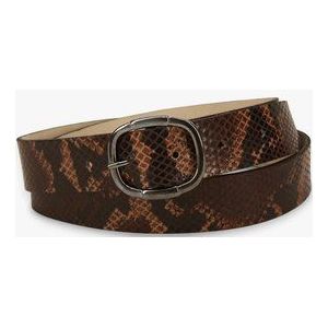 Bruine riem met animal print