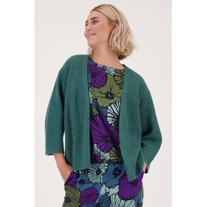 Groene gebreide cardigan